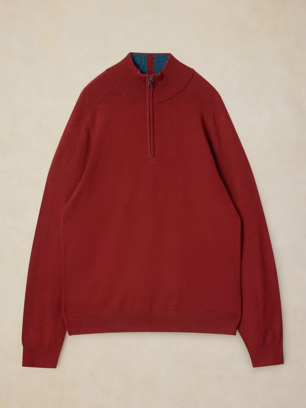White Stuff Mens Conway Merino Sweater 447582 Dark Red