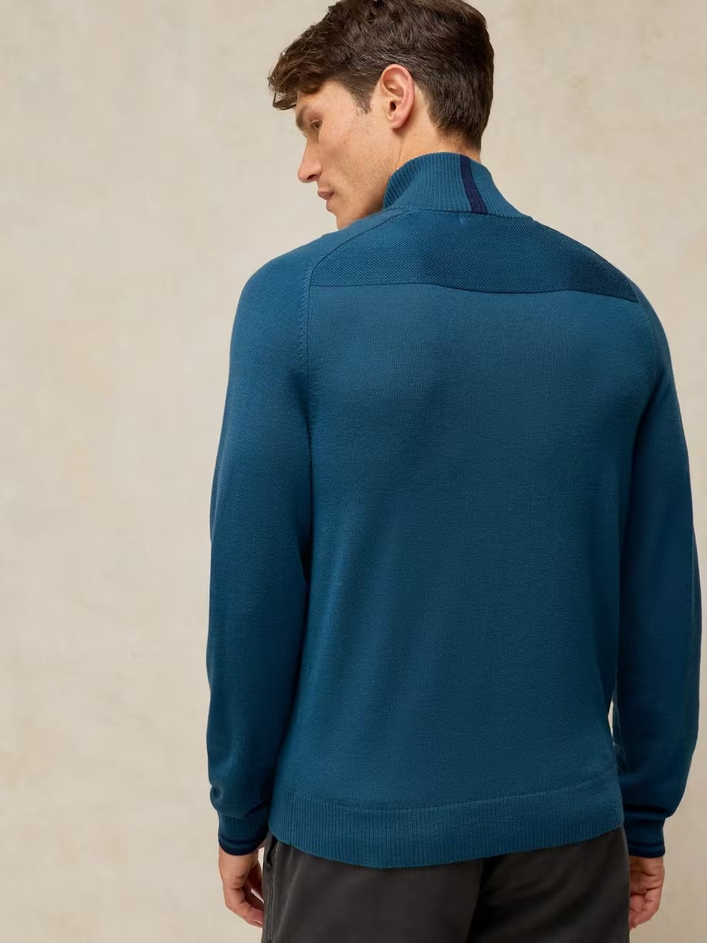 White Stuff Mens Conway Merino Sweater 447582 Dark Teal