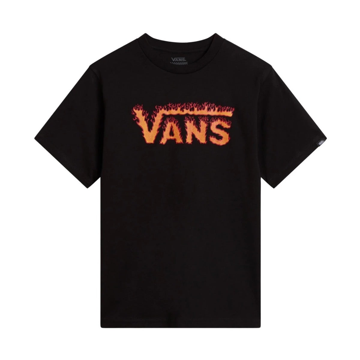 Vans Kids Kampfyre T-Shirt Vn000jpdblk Black Clothing 10-11YRS / Black,12-13YRS / Black,14-15YRS / Black