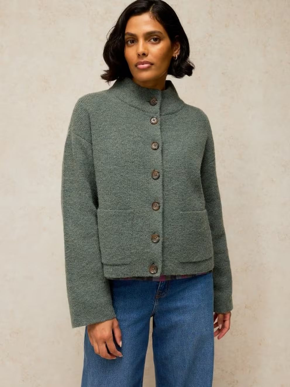 White Stuff Womens Margot Cardigan 446726 Sage Green Clothing UK8 / Sage,UK10 / Sage,UK12 / Sage,UK14 / Sage,UK16 / Sage,UK18 / Sage