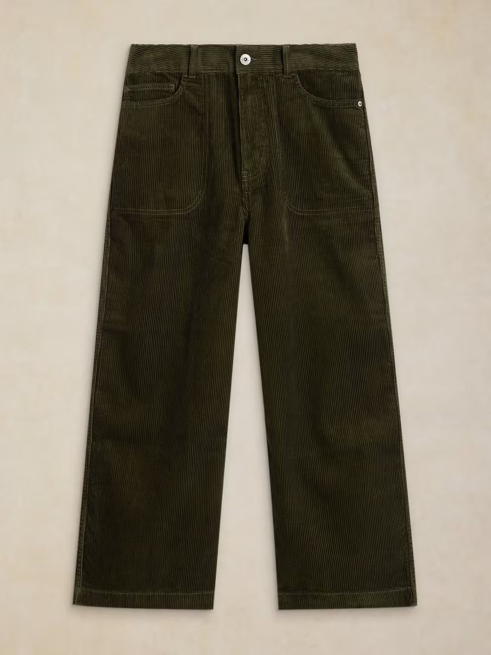 White Stuff Womens Tia Wide Leg Crop Cords Short Fit 444239 Khaki Clothing UK10 SHORT / Khaki,UK12 SHORT / Khaki,UK14 SHORT / Khaki,UK16 SHORT / Khaki