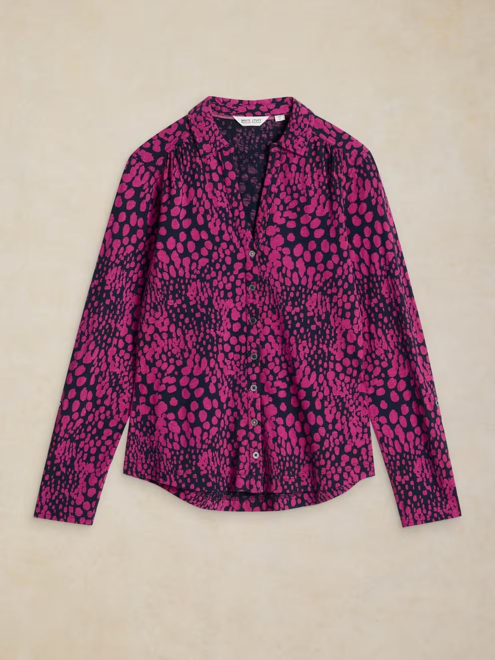 White Stuff Womens Annie Shirt 447354 Magenta Clothing UK8 / Magenta,UK10 / Magenta,UK12 / Magenta,UK14 / Magenta,UK16 / Magenta,UK18 / Magenta