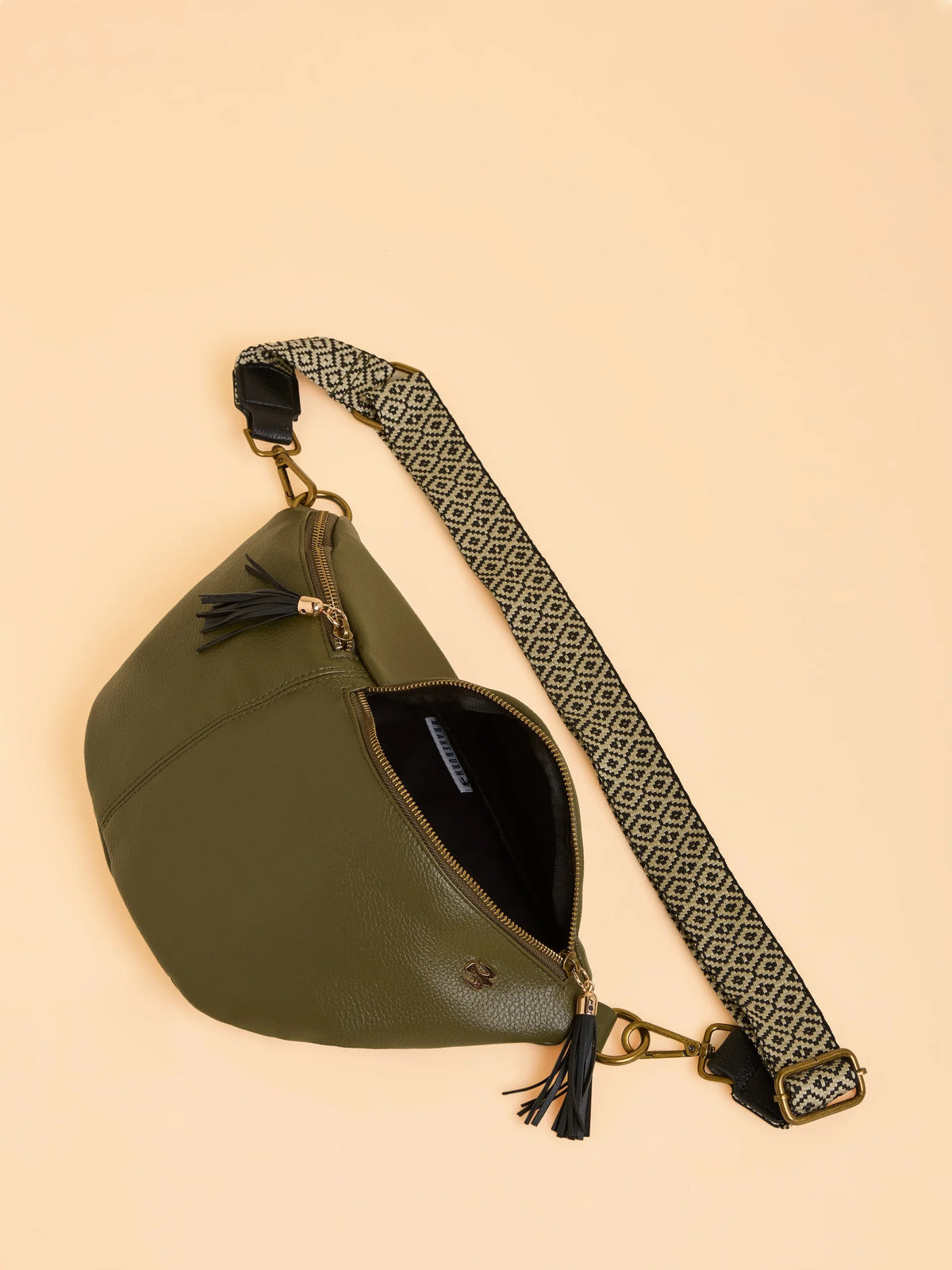 Brakeburn Womens Sierra Sling Bag Khaki Accessories ONE SIZE / Khaki