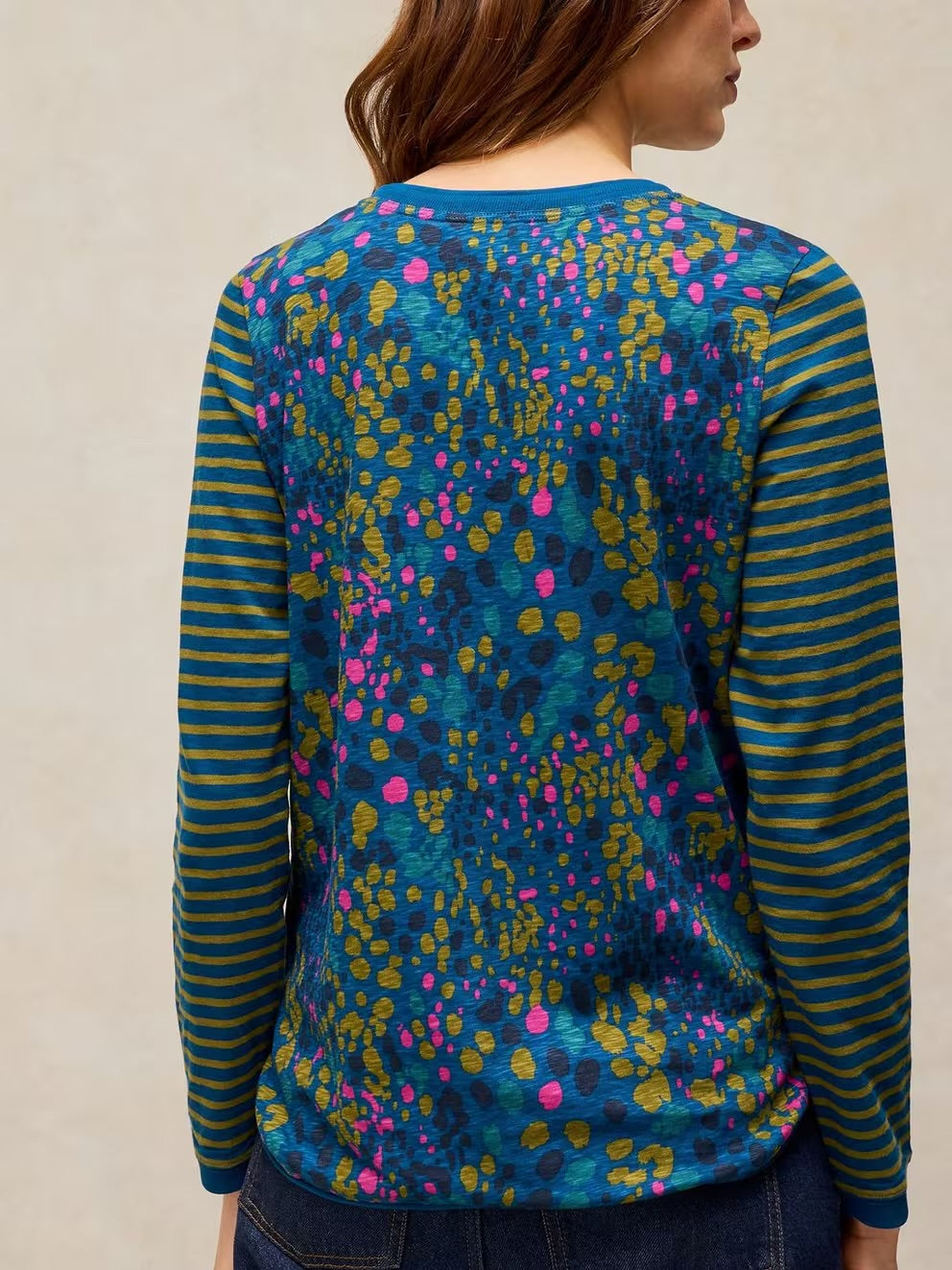 White Stuff Women Clara T-Shirt 447357 Teal Print Clothing UK8 / Teal,UK10 / Teal,UK12 / Teal,UK14 / Teal,UK16 / Teal,UK18 / Teal