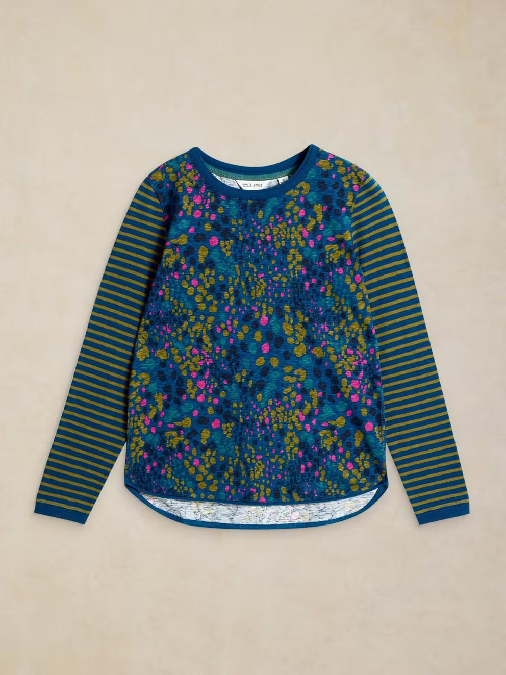 White Stuff Women Clara T-Shirt 447357 Teal Print Clothing UK8 / Teal,UK10 / Teal,UK12 / Teal,UK14 / Teal,UK16 / Teal,UK18 / Teal
