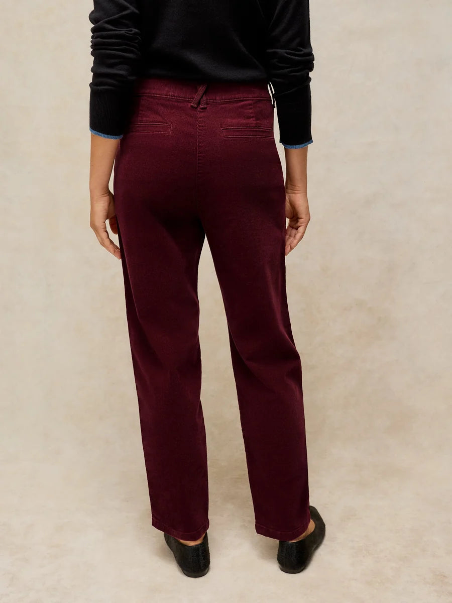 White Stuff Womens Cord Twister Trousers 446861 Plum Clothing UK8 REG / Plum,UK10 REG / Plum,UK12 REG / Plum,UK14 REG / Plum,UK16 REG / Plum