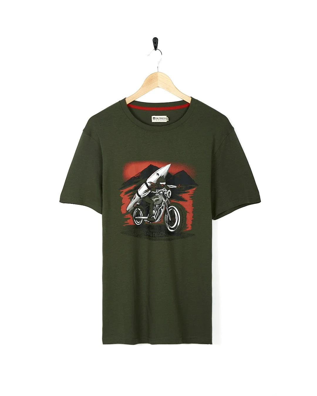 Saltrock Mens Skelly Rider T-Shirt Clothing SMALL ADULT / Khaki,MEDIUM ADULT / Khaki,LARGE ADULT / Khaki,XL ADULT / Khaki