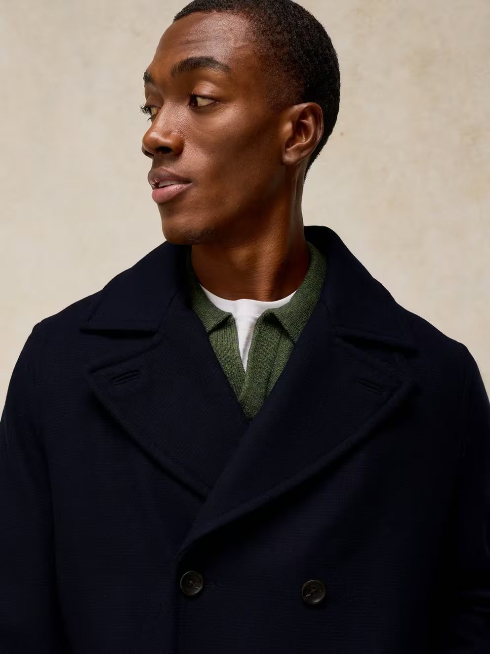 White Stuff Mens Hadley Wool Coat 446684 Dark Navy Clothing M / Navy,L / Navy,XL / Navy,XXL / Navy