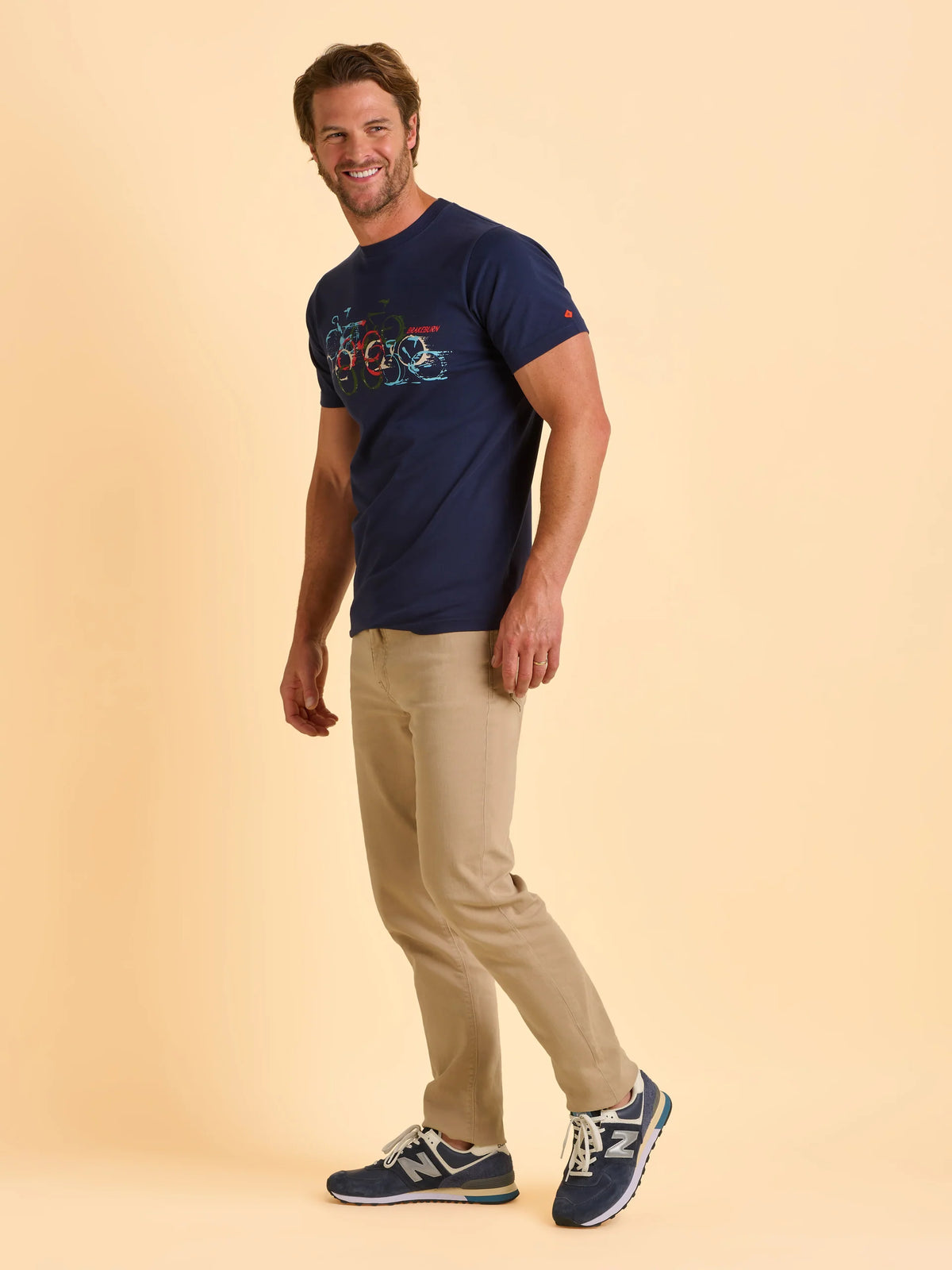 Brakeburn Mens Deepdale T-Shirt Navy Bike Clothing S / Navy,M / Navy,L / Navy,XL / Navy,XXL / Navy