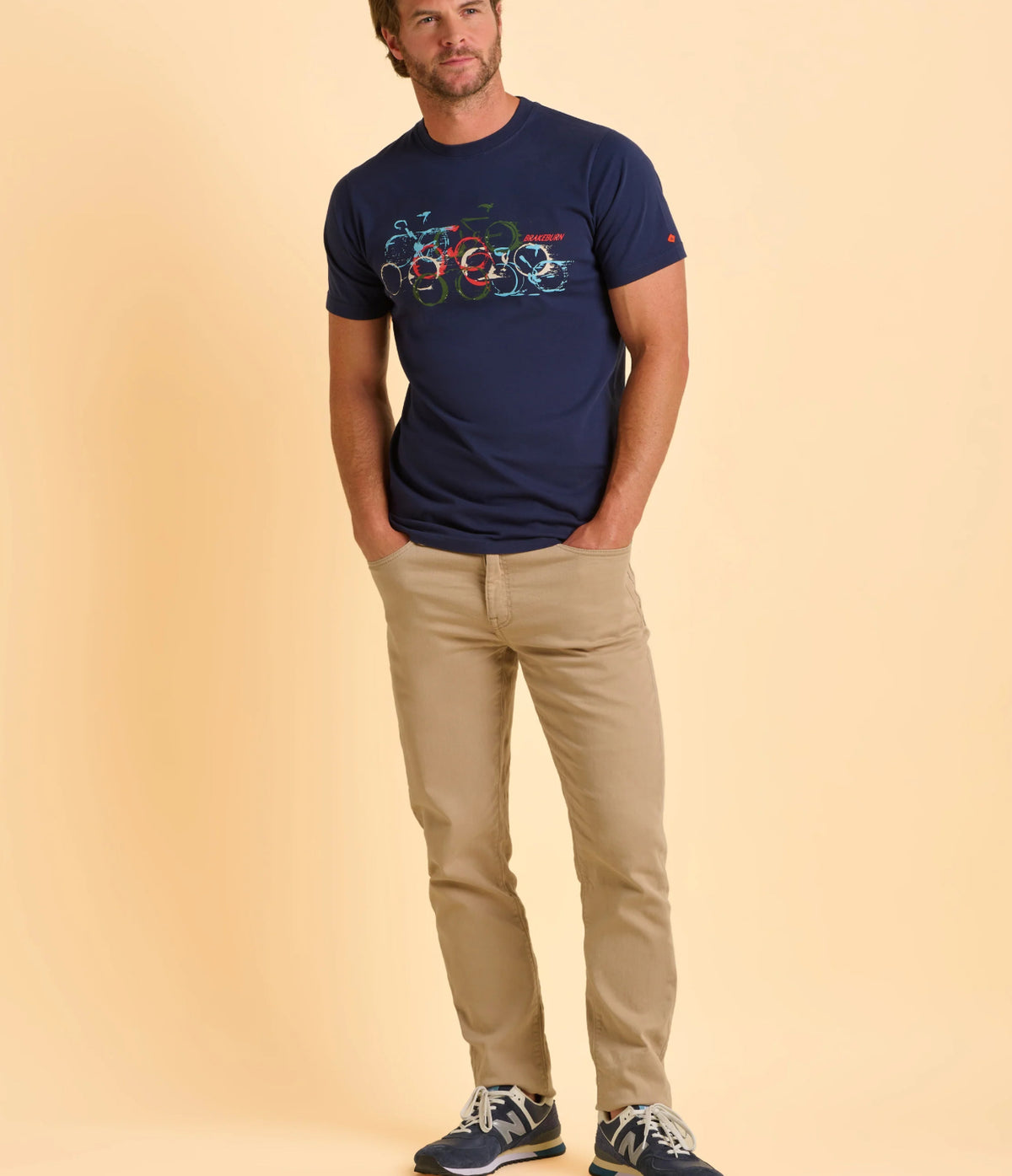 Brakeburn Mens Deepdale T-Shirt Navy Bike Clothing S / Navy,M / Navy,L / Navy,XL / Navy,XXL / Navy