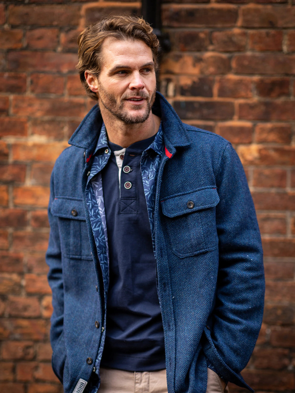 Brakeburn Mens Calthorpe Shirt Blue Clothing S / Blue,M / Blue,L / Blue,XL / Blue,XXL / Blue