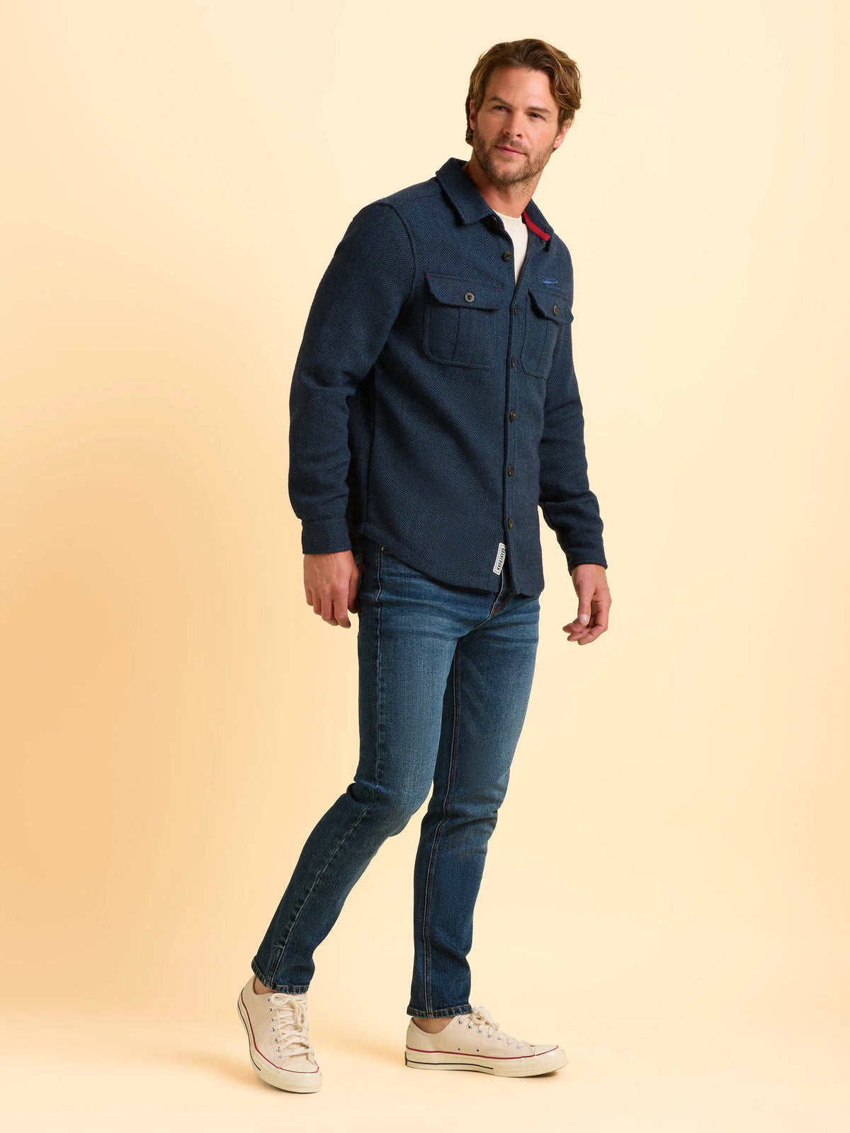 Brakeburn Mens Calthorpe Shirt Blue Clothing S / Blue,M / Blue,L / Blue,XL / Blue,XXL / Blue