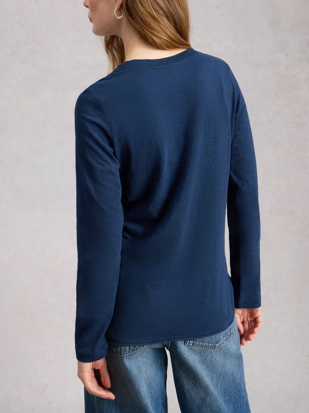 White Stuff Womens Clara Solid T-Shirt 440353 Navy Clothing UK8 / Navy,UK10 / Navy,UK12 / Navy,UK14 / Navy