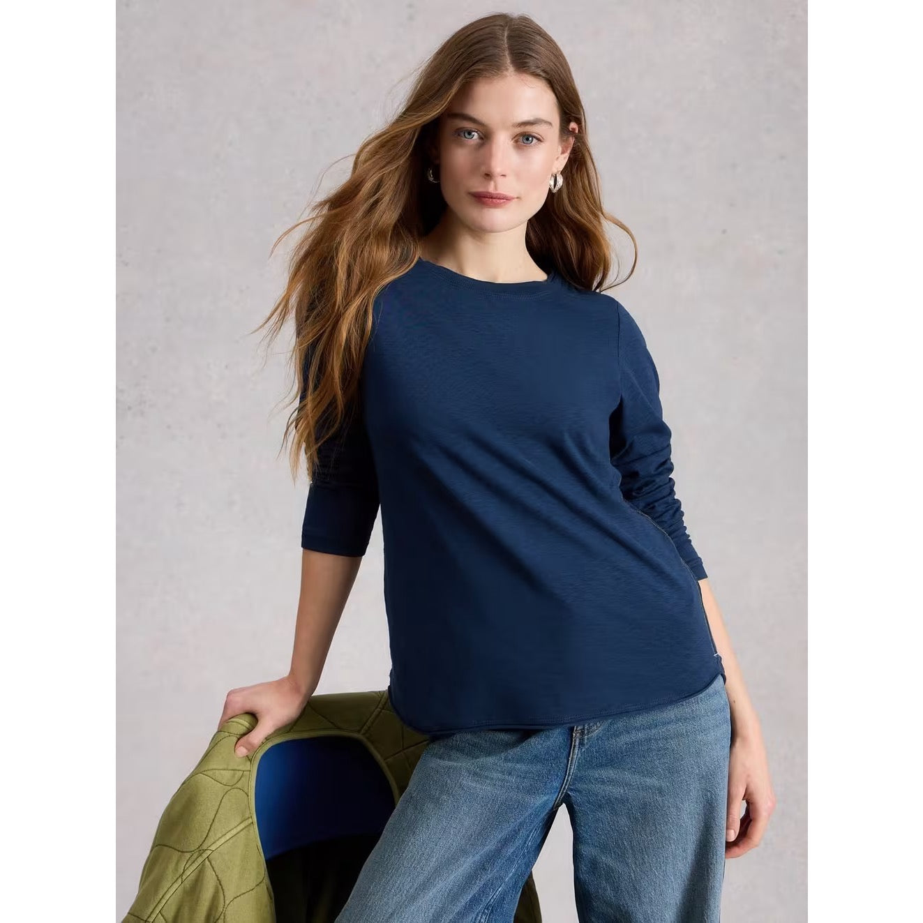 White Stuff Womens Clara Solid T-Shirt 440353 Navy Clothing UK8 / Navy,UK10 / Navy,UK12 / Navy,UK14 / Navy
