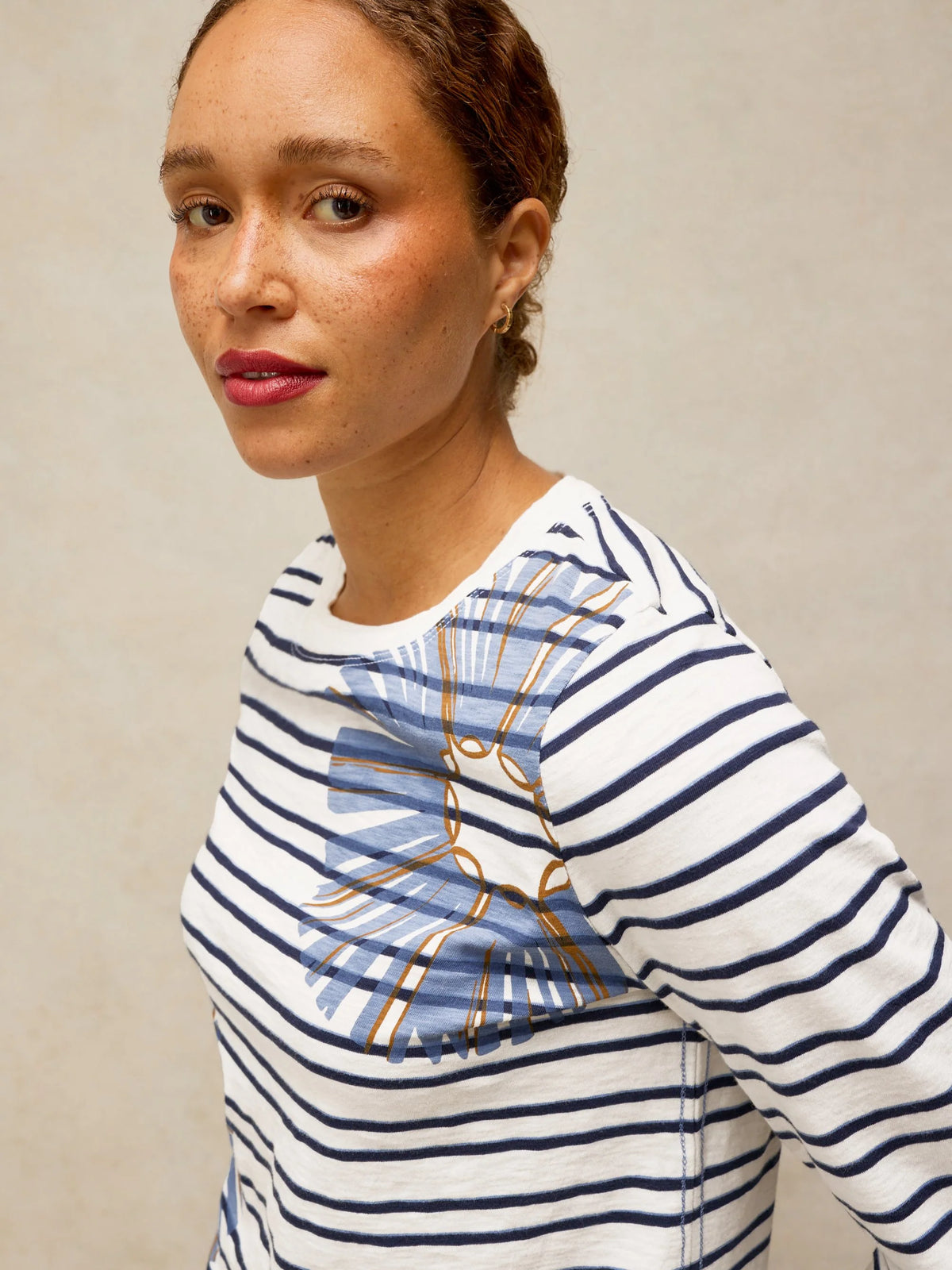White Stuff Womens Clara T-Shirt 447078 White Blue Stripe Print Clothing UK8 / Blue,UK10 / Blue,UK12 / Blue,UK14 / Blue,UK16 / Blue
