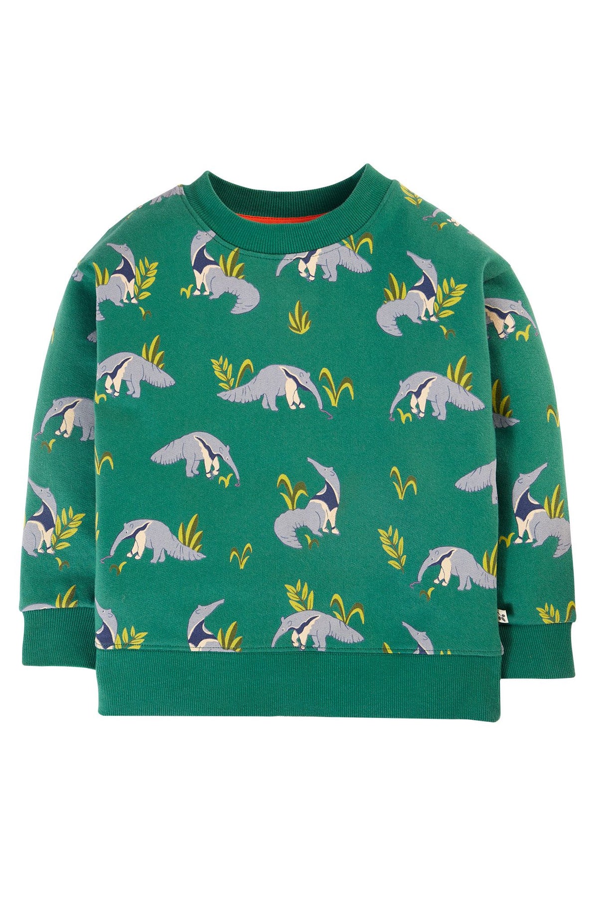 Frugi Superb Sweatshirt Anteater Parade Clothing 2-3YRS / Green,3-4YRS / Green,4-5YRS / Green,5-6YRS / Green,6-7YRS / Green,7-8YRS / Green,8-9YRS / Green
