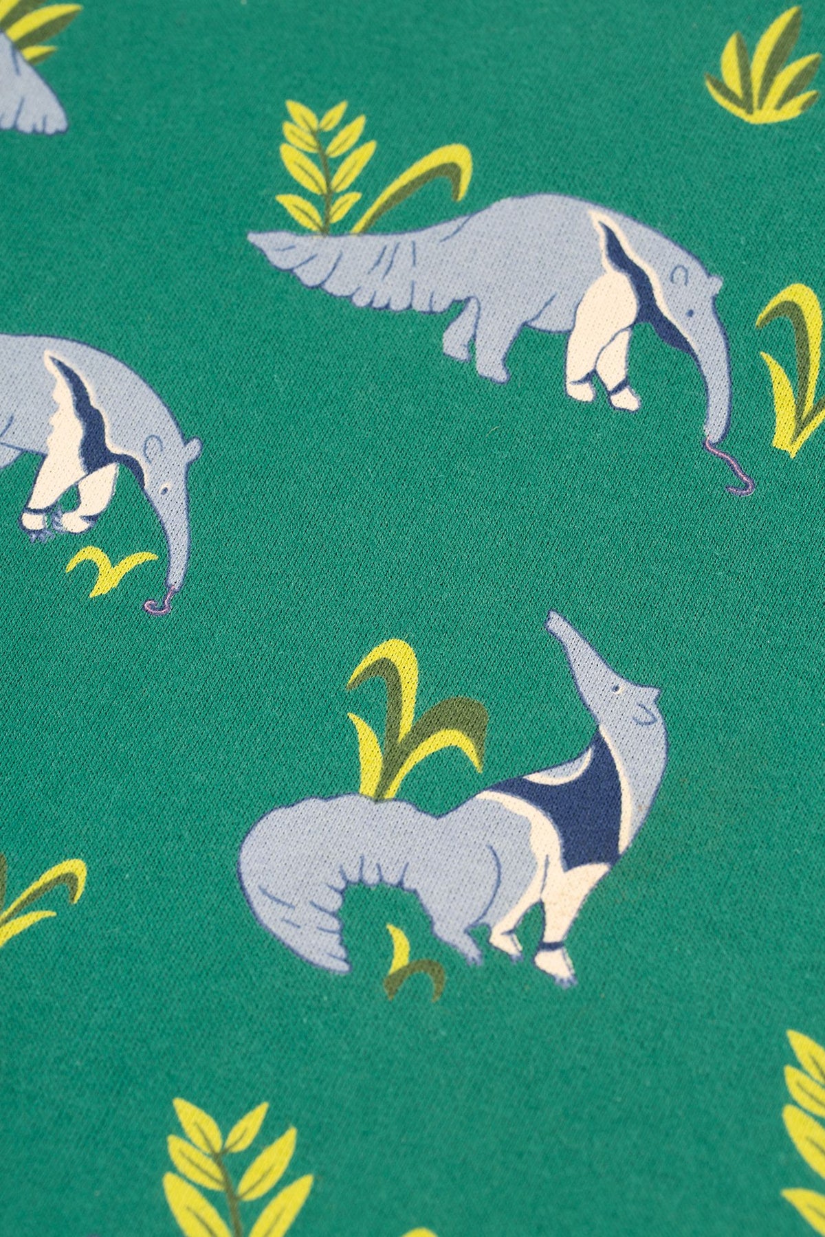 Frugi Superb Sweatshirt Anteater Parade Clothing 2-3YRS / Green,3-4YRS / Green,4-5YRS / Green,5-6YRS / Green,6-7YRS / Green,7-8YRS / Green,8-9YRS / Green