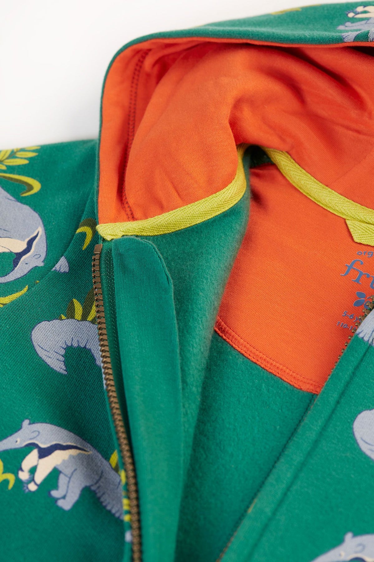 Frugi Big Snugglesuit Anteater Parade Clothing 2-3YRS / Green,3-4YRS / Green,4-5YRS / Green,5-6YRS / Green,6-7YRS / Green,7-8YRS / Green,8-9YRS / Green