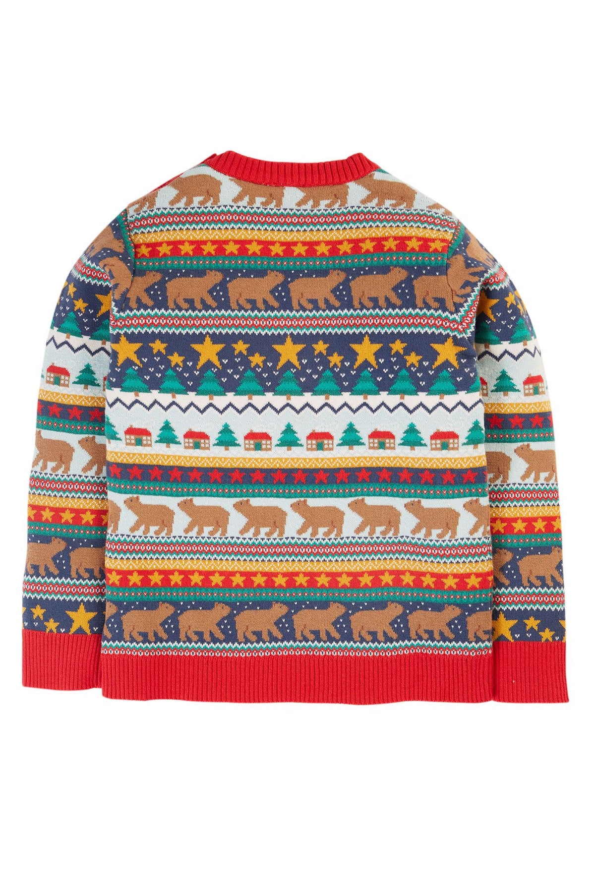 Frugi Forest Fairisle Sweater 500120A4fxms Christmas Clothing 2-3YRS / Multi,3-4YRS / Multi,4-5YRS / Multi,5-6YRS / Multi,6-7YRS / Multi