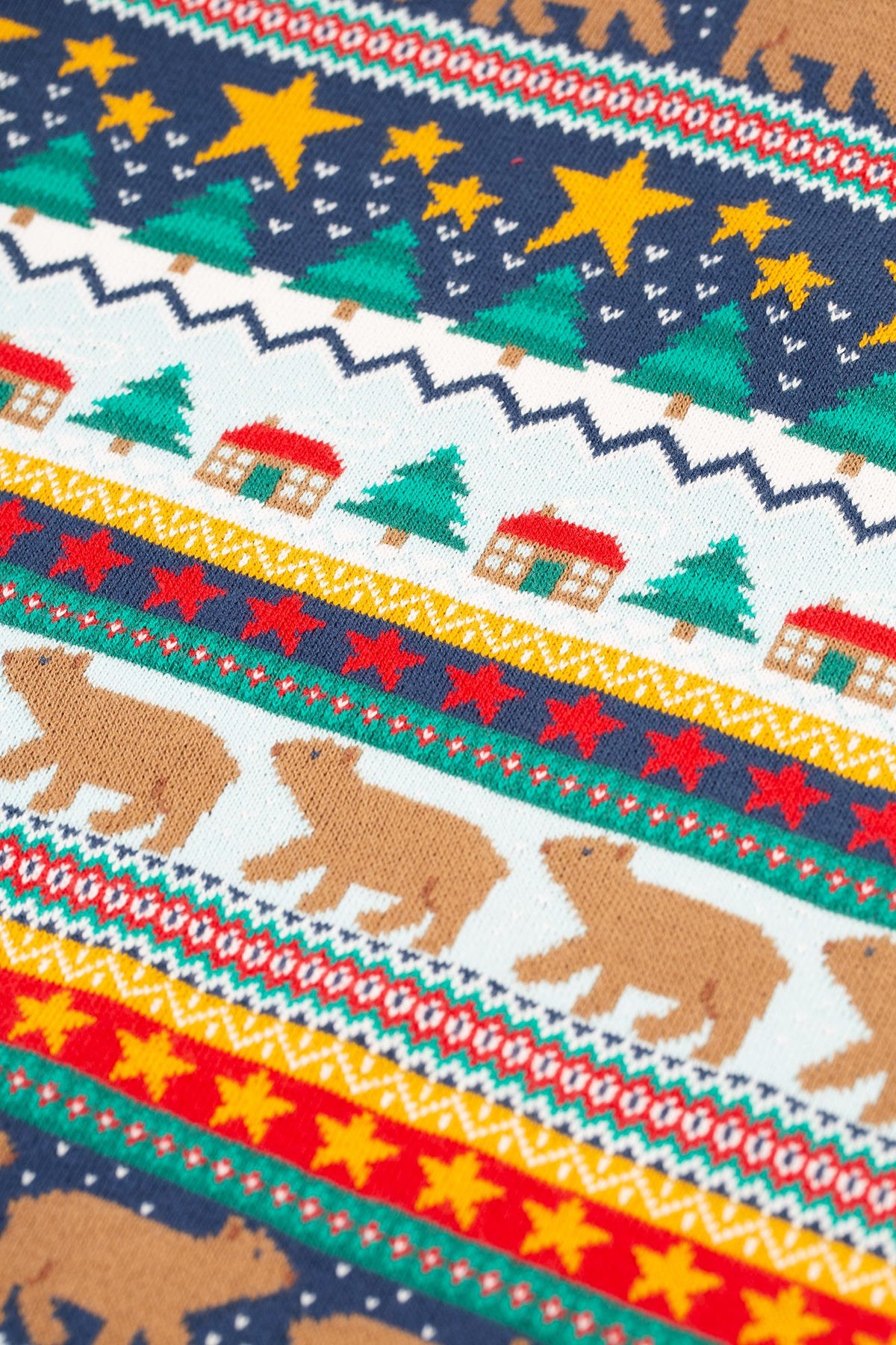 Frugi Forest Fairisle Sweater 500120A4fxms Christmas Clothing 2-3YRS / Multi,3-4YRS / Multi,4-5YRS / Multi,5-6YRS / Multi,6-7YRS / Multi