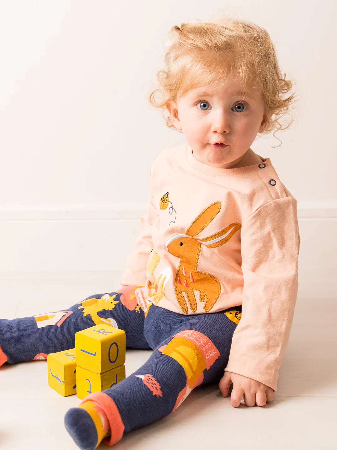 Blade &amp; Rose Meadow Farmyard Infant T-Shirt Clothing 0-6M / Apricot,6-12M / Apricot,12-24M / Apricot