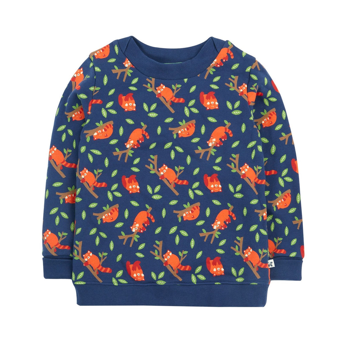 Frugi Easy On Infant Sweatshirt Red Panda Pals Clothing 3-6M / Multi,6-9M / Multi,6-12M / Multi,9-12M / Multi,12-18M / Multi,18-24M / Multi