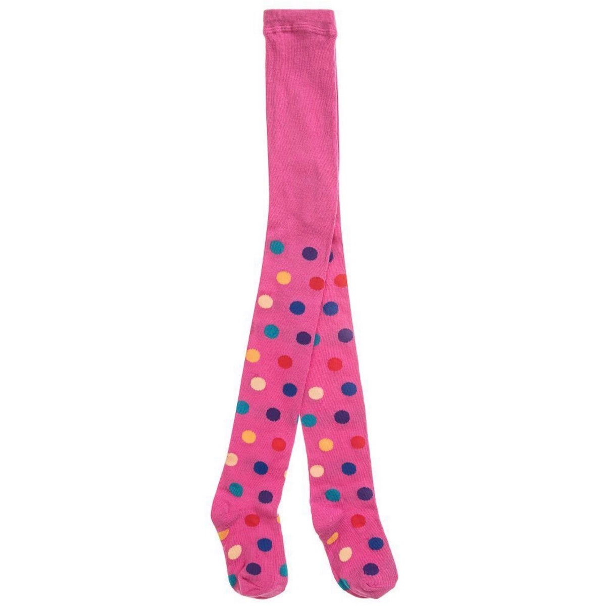 Country Kids Spotty Tights Pink