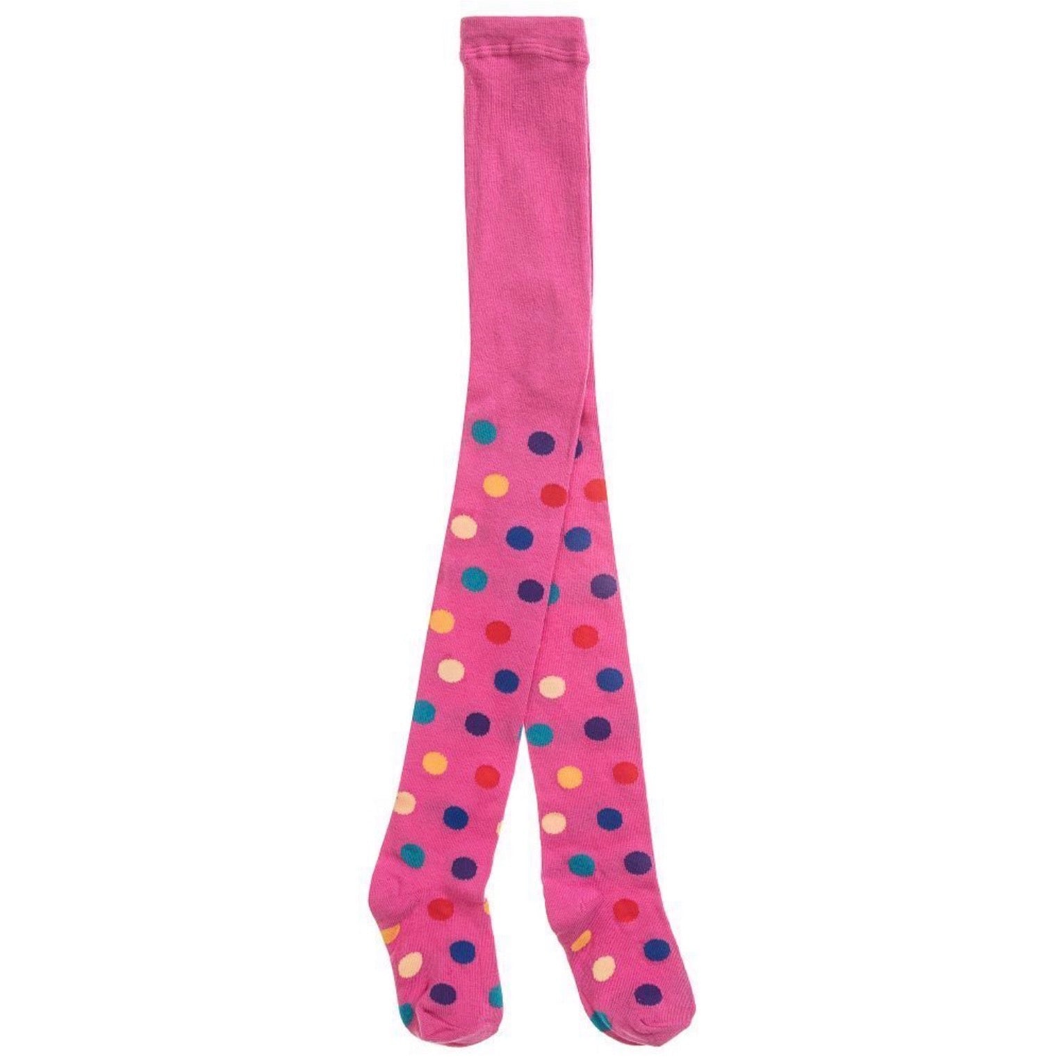 Country Kids Spotty Tights Pink Clothing 1-3YRS / Pink,3-5YRS / Pink,6-8YRS / Pink,9-11YRS / Pink