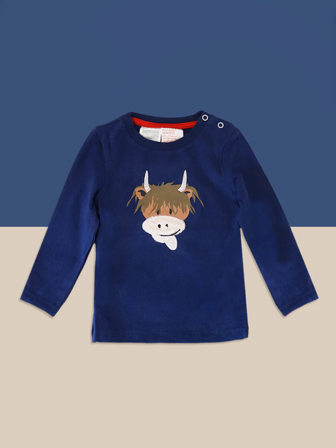 Blade &amp; Rose Highland Cow Infant T-Shirt Aw Clothing 0-6M / Blue,6-12M / Blue,12-24M / Blue