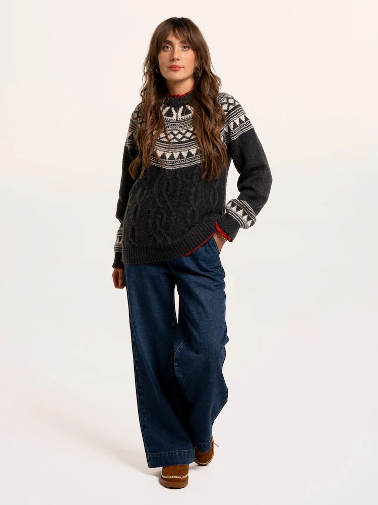 Brakeburn Womens Frida Fairisle Sweater