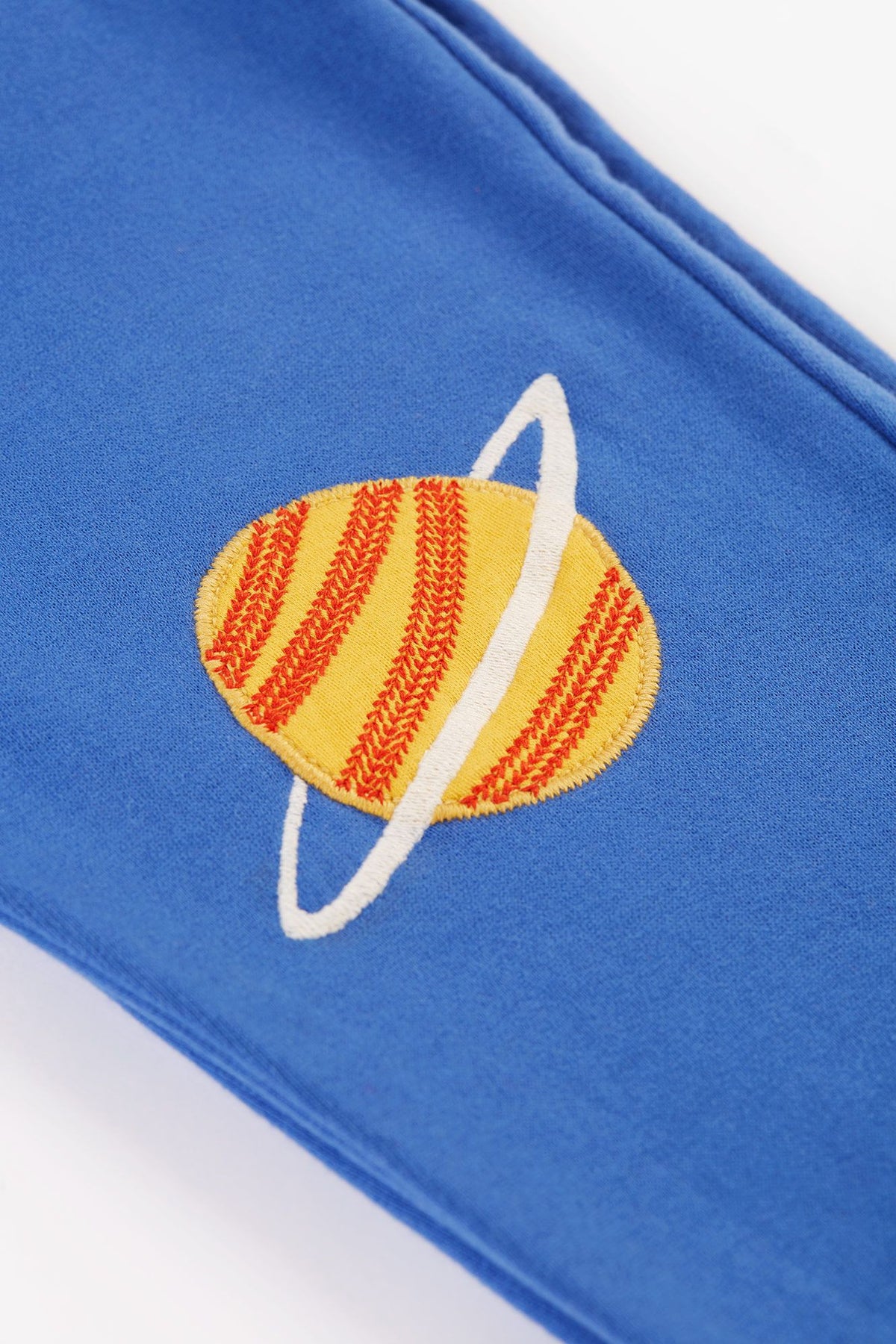 Frugi Malpas Applique Joggers Blue Rocket Clothing 2-3YRS / Blue,3-4YRS / Blue,4-5YRS / Blue,5-6YRS / Blue,6-7YRS / Blue