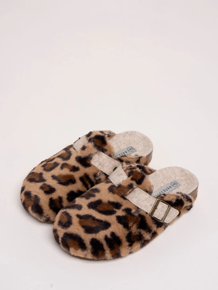 Brakeburn Womens Solstice Leopard Print Slippers Footwear UK4 ADULT / Beige,UK5 ADULT / Beige,UK6 ADULT / Beige,UK7 ADULT / Beige,UK8 ADULT / Beige