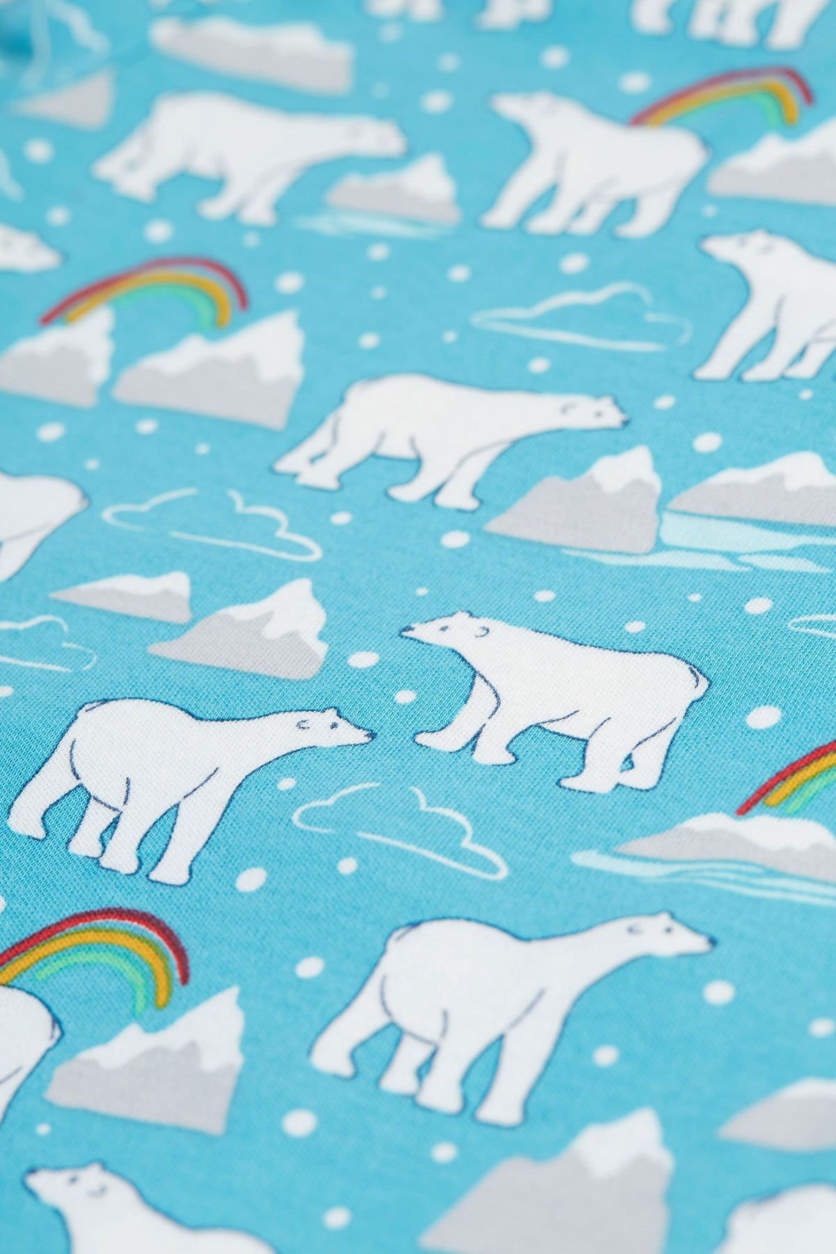 Frugi Easy Printed Babygrow Winter Tales Clothing 0-3M / Blue,3-6M / Blue,6-9M / Blue,9-12M / Blue