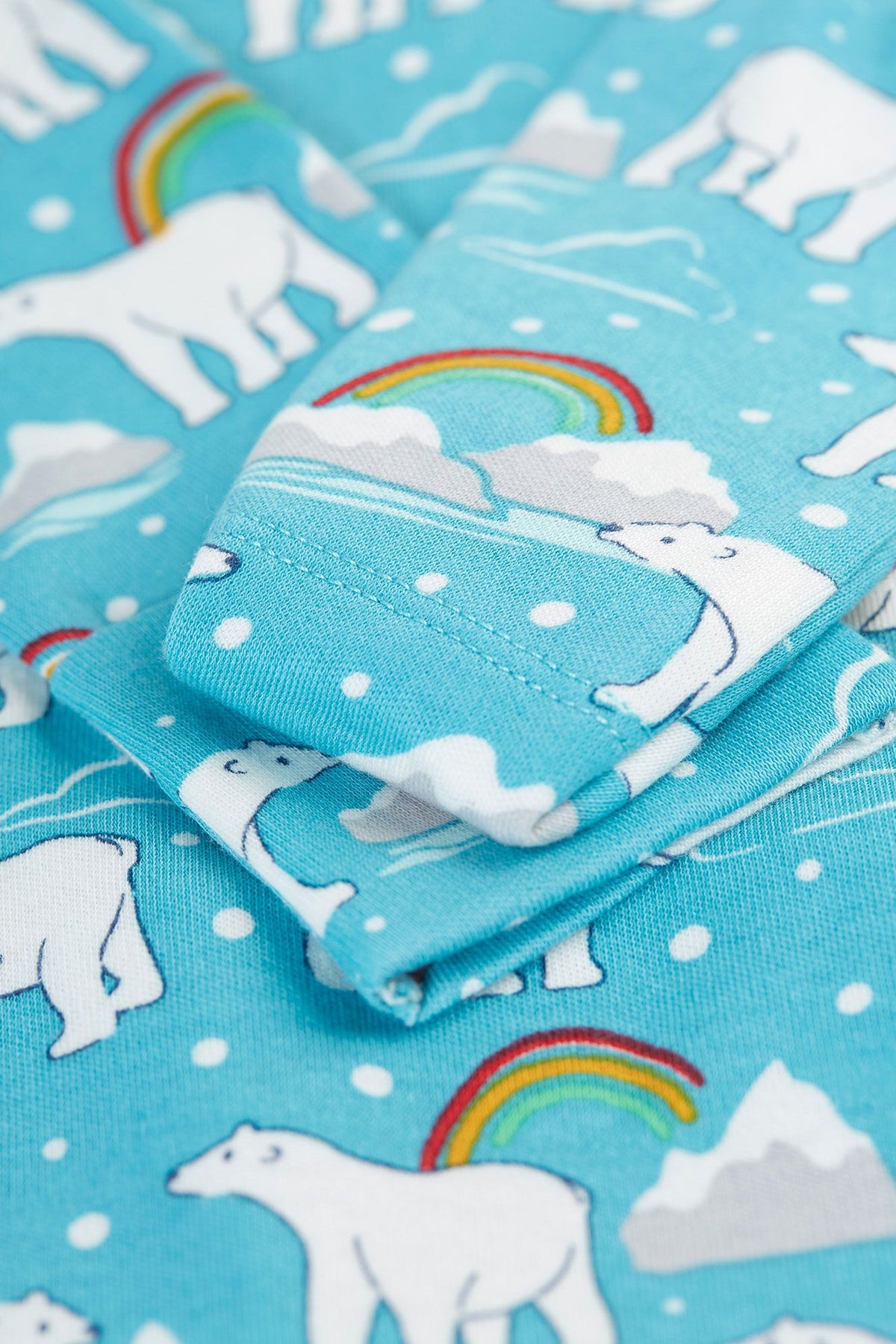 Frugi Easy Printed Babygrow Winter Tales Clothing 0-3M / Blue,3-6M / Blue,6-9M / Blue,9-12M / Blue