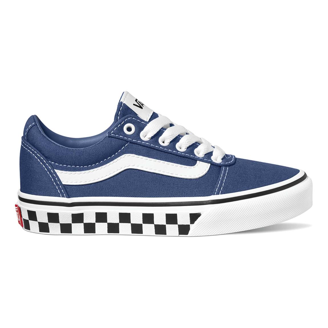 Vans Kids Ward Checker Sidewall Vn0a38j9s2n1 Footwear UK12 EU30 / Blue,UK13 EU31 / Blue,UK2 EU33 / Blue,UK3 EU35 / Blue