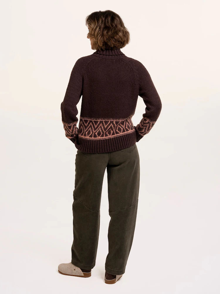 Brakeburn Womens Thyra Intarsia Sweater