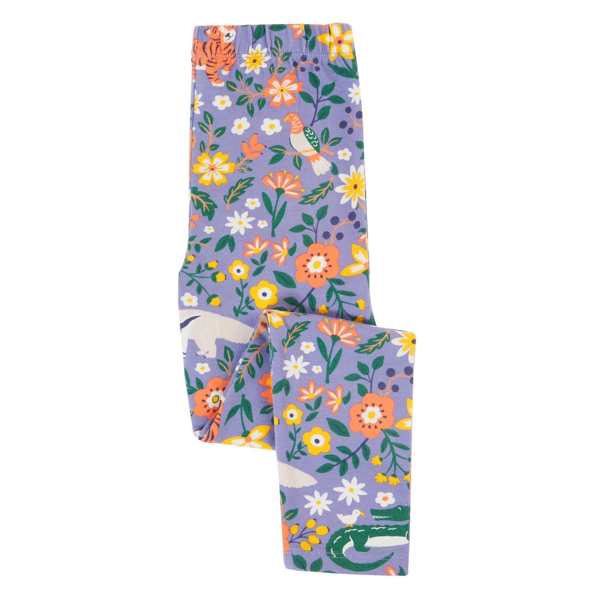 Frugi Libby Leggings 500090A4rffr Rainforest Friends Clothing 4-5YRS / Multi,5-6YRS / Multi,6-7YRS / Multi,7-8YRS / Multi