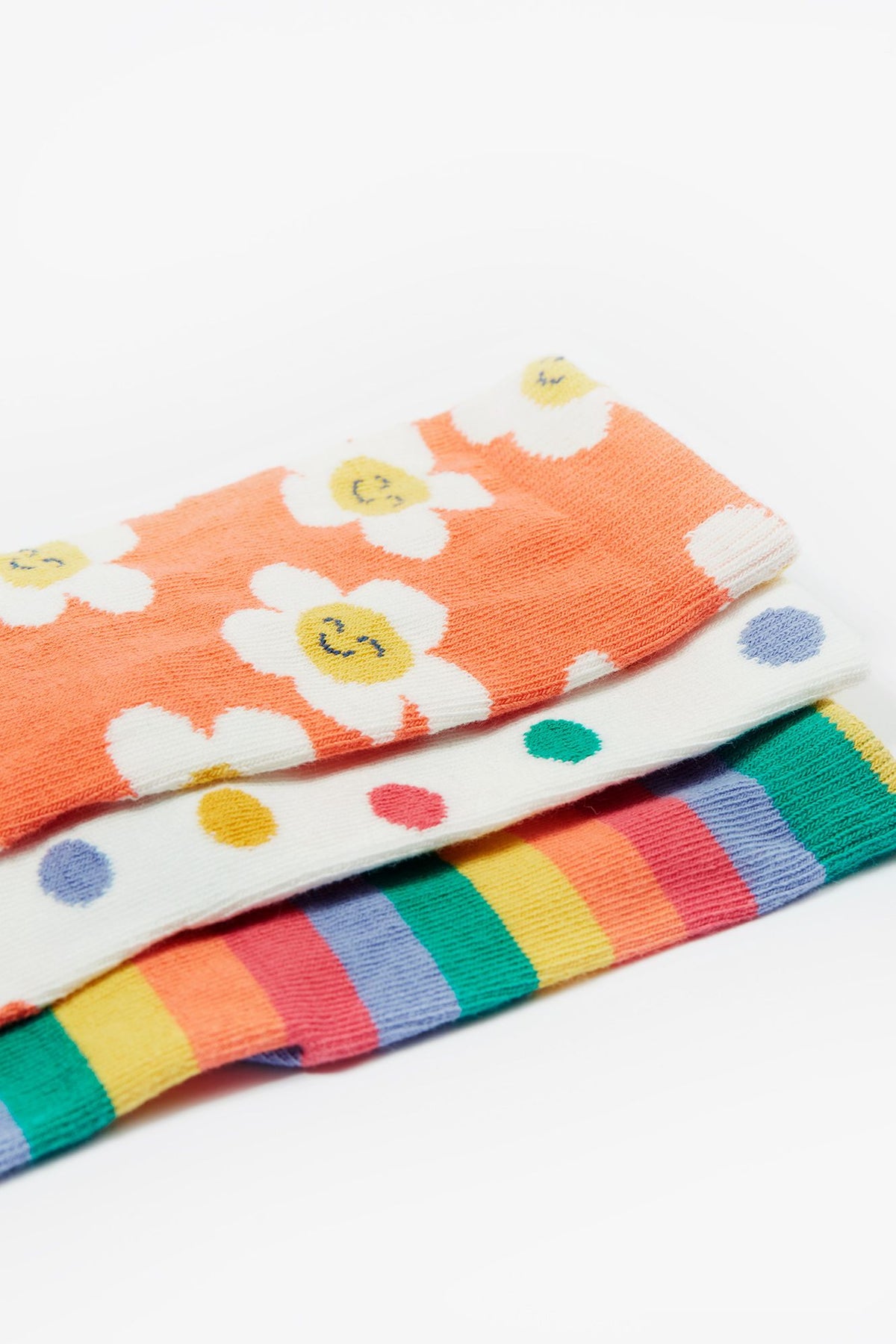 Frugi 3 Pack Socks 500038A4swpk Stay Wild Clothing UK6-8 / Multi,UK9-12 / Multi,UK13-2 / Multi