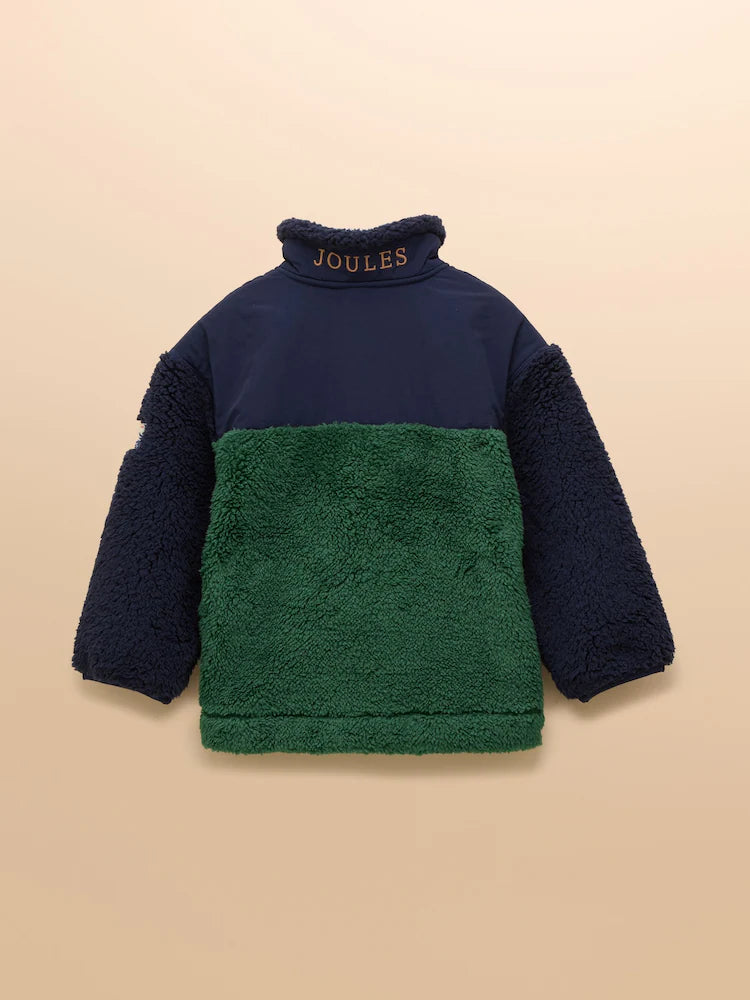 Joules Boys Billy Quarter Colourblock Fleece F12022 Clothing 5YRS / Multi,6YRS / Multi,8YRS / Multi,10YRS / Multi,12YRS / Multi