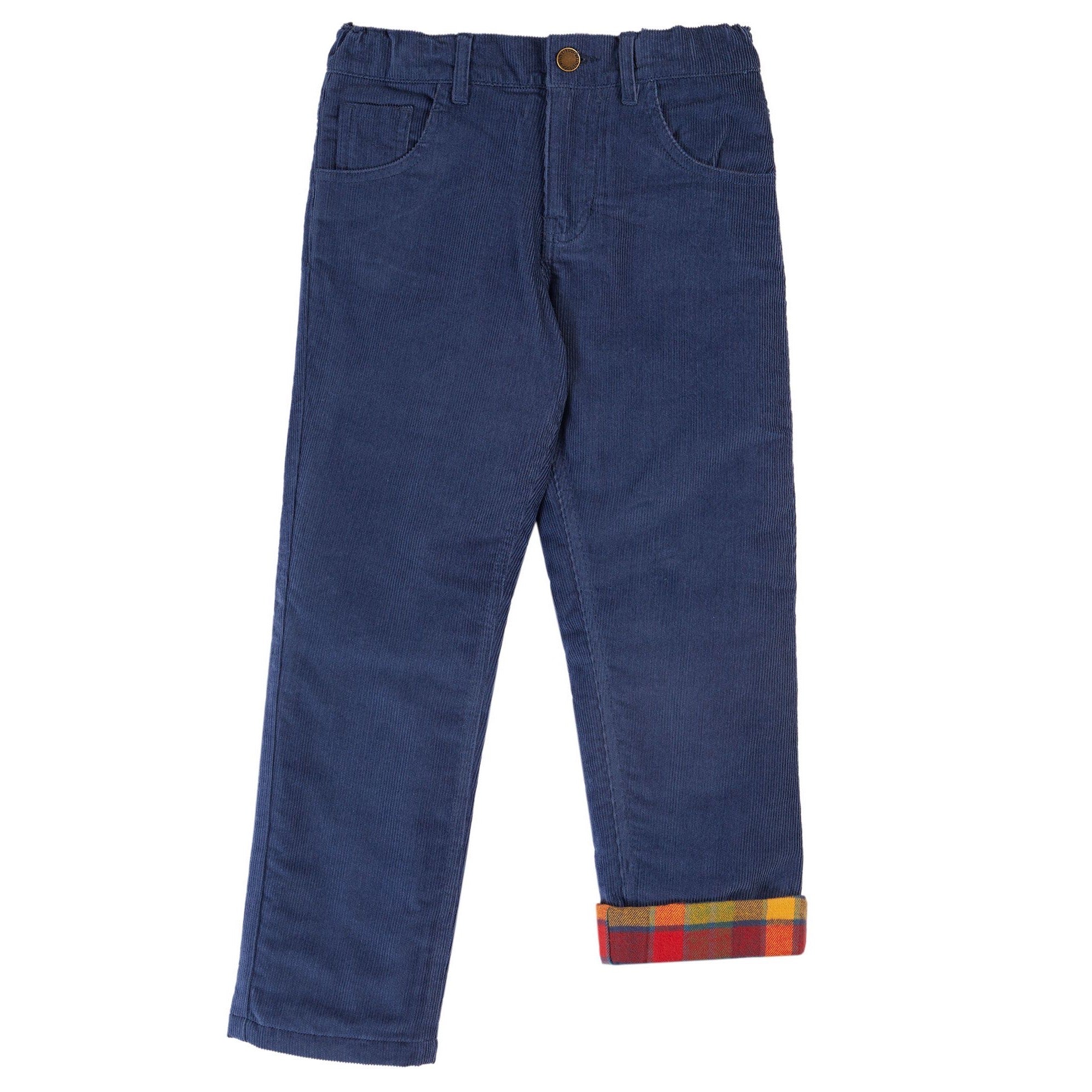 Frugi Callum Slim Cords 500155A4navy Navy Clothing 2-3YRS / Navy,3-4YRS / Navy,4-5YRS / Navy,5-6YRS / Navy,6-7YRS / Navy