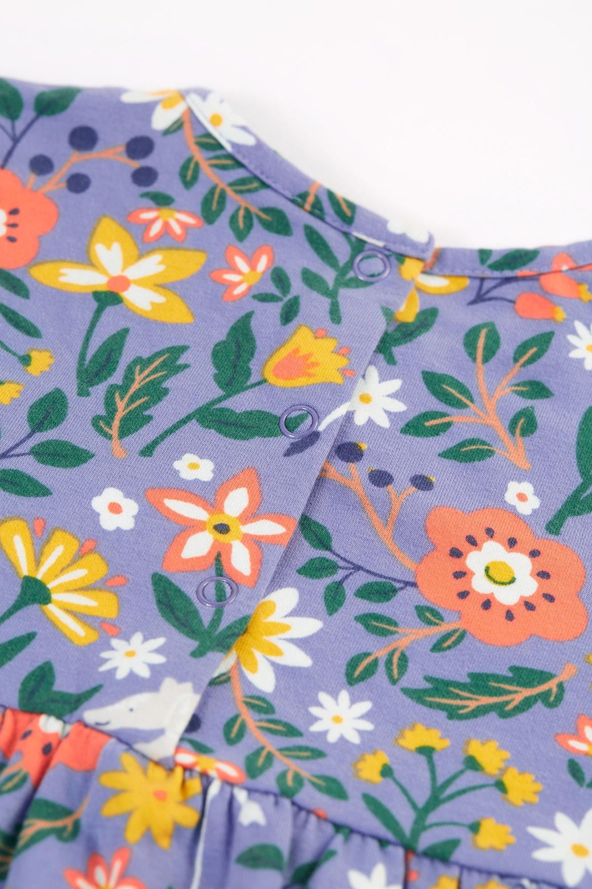 Frugi Dee Infant Dress 500137A4rffr Rainforest Friends Clothing 3-6M / Multi,6-9M / Multi,9-12M / Multi,12-18M / Multi,18-24M / Multi