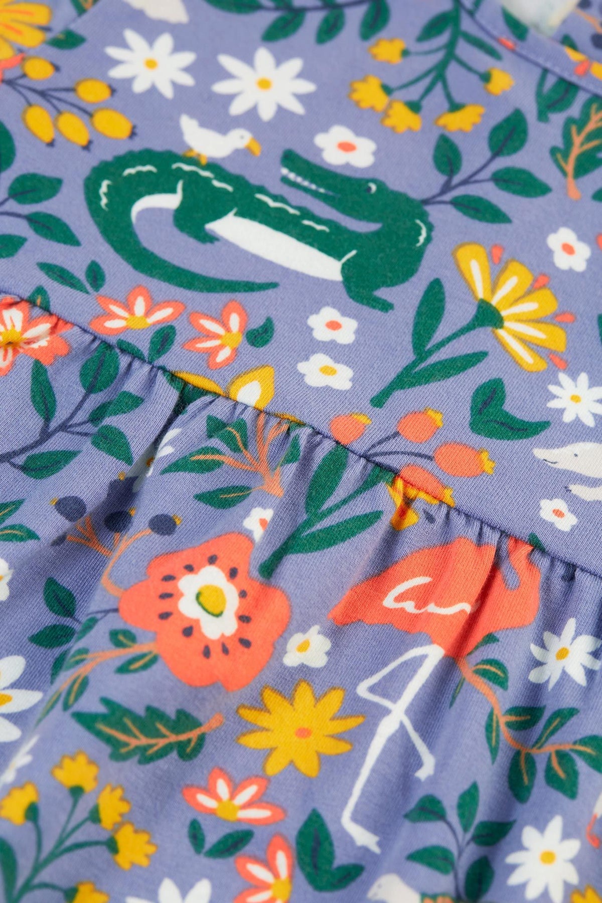 Frugi Dee Infant Dress 500137A4rffr Rainforest Friends Clothing 3-6M / Multi,6-9M / Multi,9-12M / Multi,12-18M / Multi,18-24M / Multi