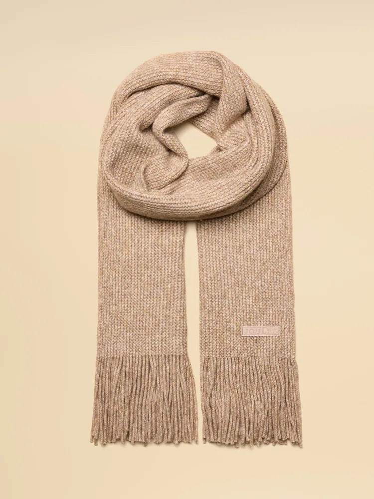 Joules Womens Rosa Scarf At707401 Oat Clothing ONE SIZE / Oat
