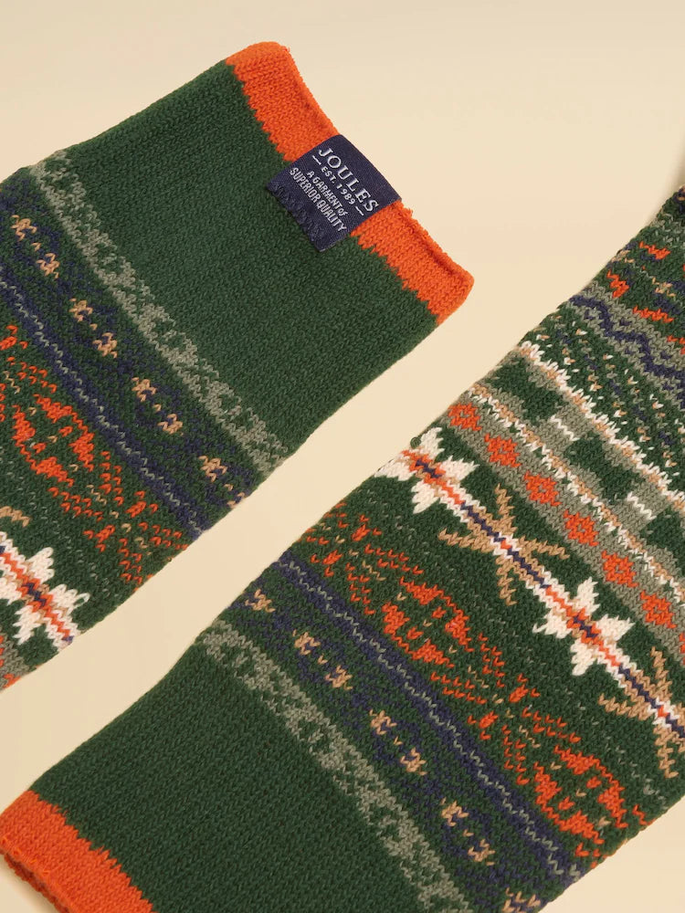 Joules Mens Alby Socks V26959 Green Orange