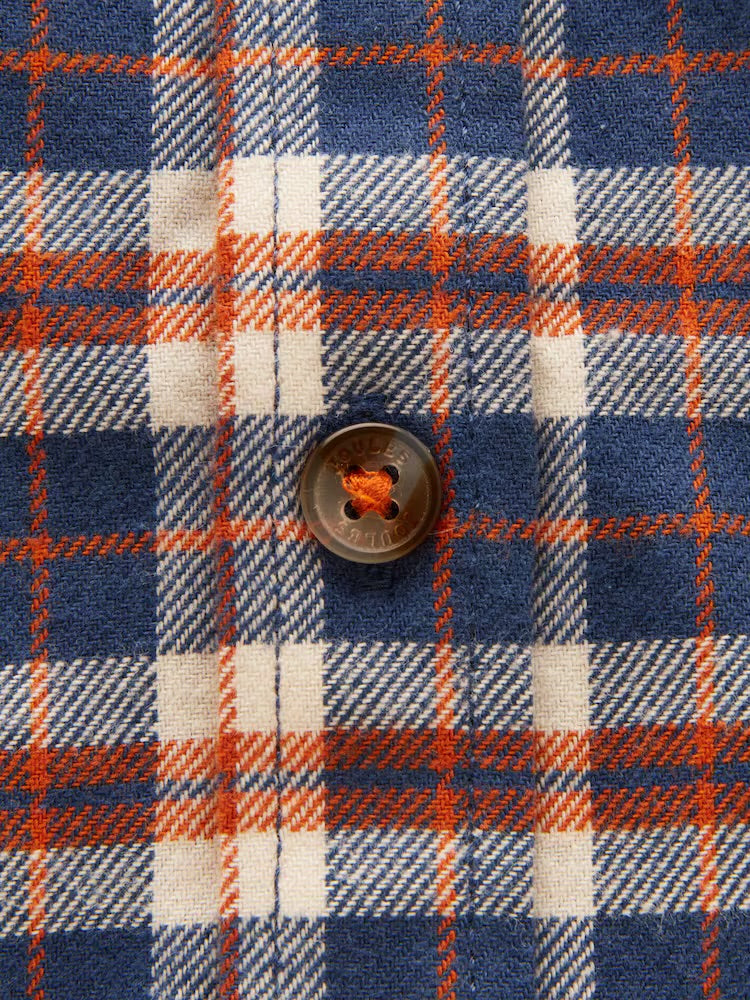 Joules Boys Brushed Flannel Check Shirt V30-762 Rust