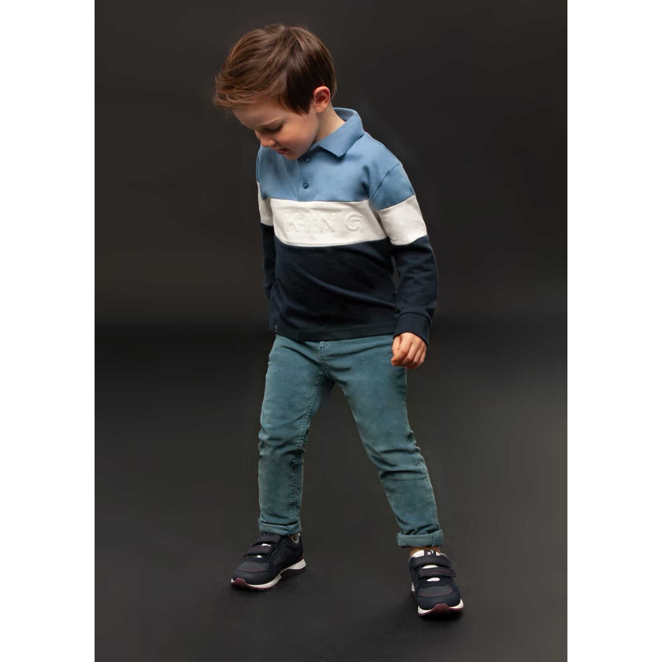 Mayoral Boys Cord Trousers 537 Stone Blue Clothing 4YRS / Blue,6YRS / Blue,7YRS / Blue,8YRS / Blue,9YRS / Blue