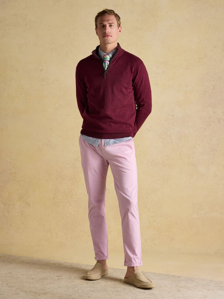 Joules Mens Quarter Zip Jumper 22740304 Port Clothing M / Port,L / Port,XL / Port,XXL / Port