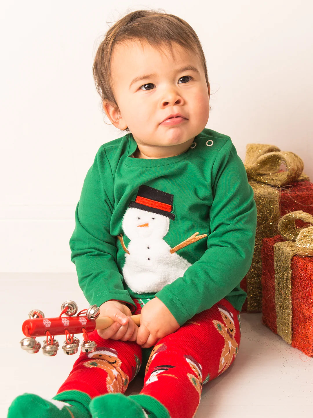 Blade &amp; Rose Snowman Infant T-Shirt Clothing 0-6M / Green,6-12M / Green,12-24M / Green