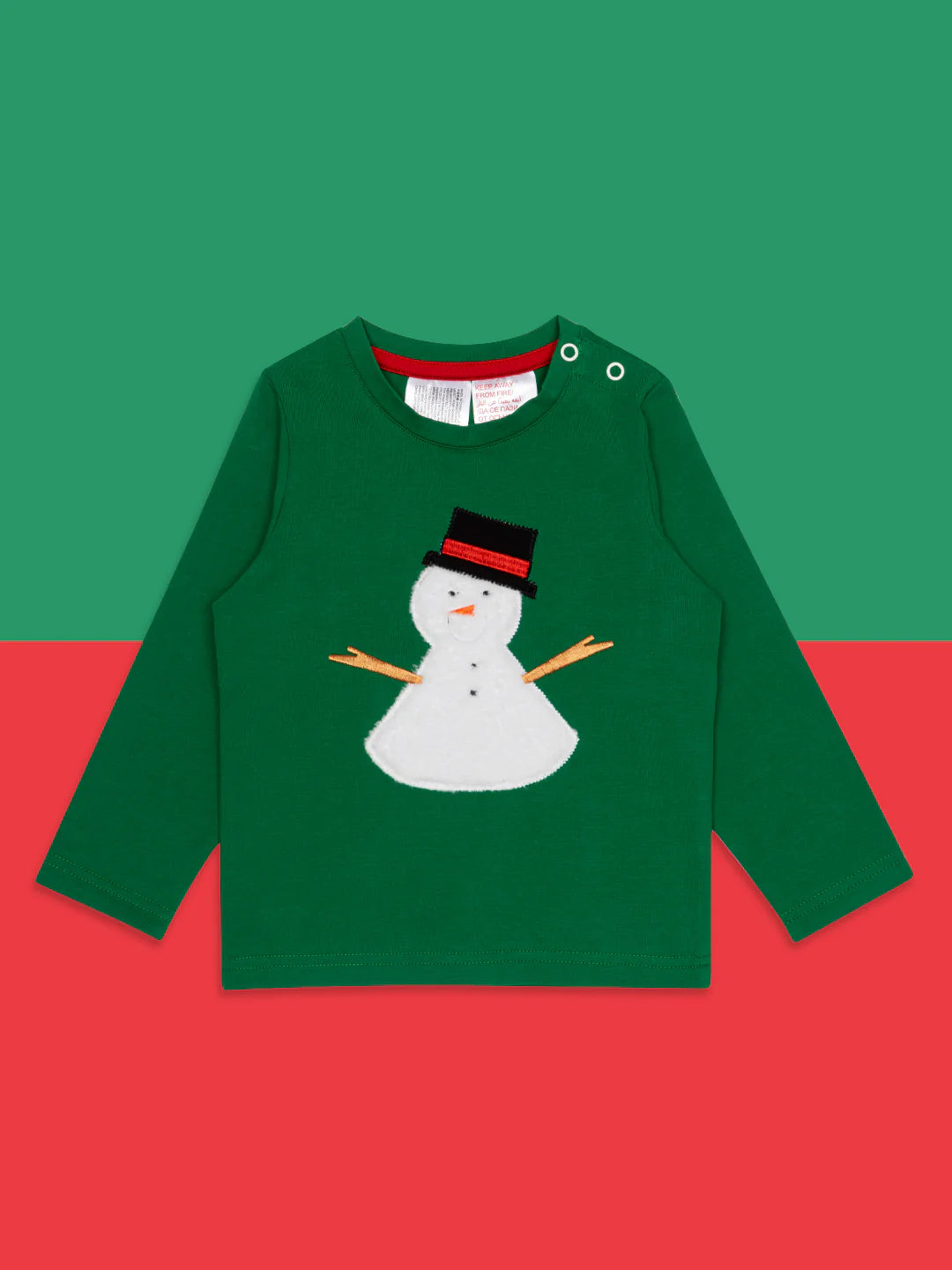 Blade &amp; Rose Snowman Infant T-Shirt Clothing 0-6M / Green,6-12M / Green,12-24M / Green