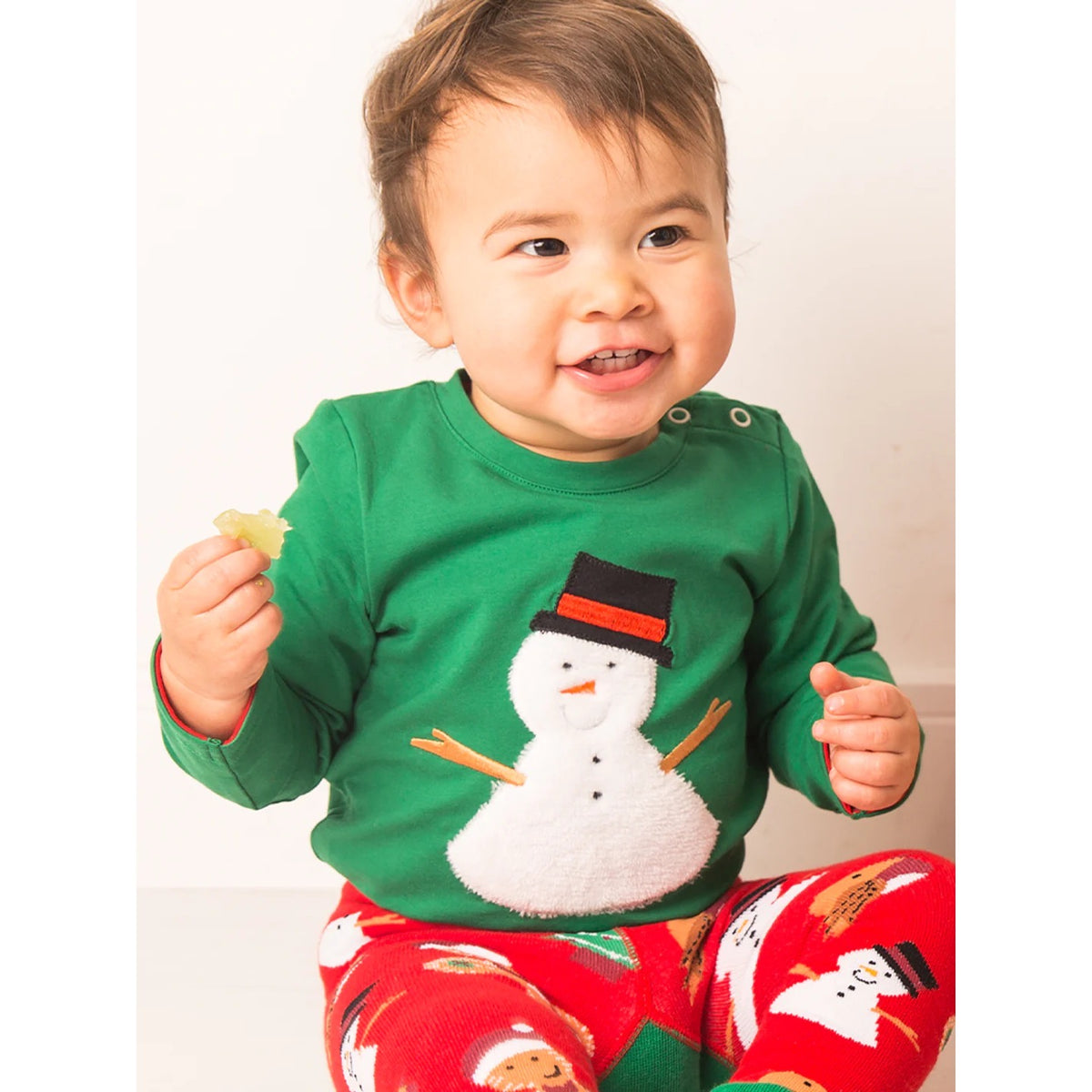 Blade &amp; Rose Snowman Infant T-Shirt Clothing 0-6M / Green,6-12M / Green,12-24M / Green